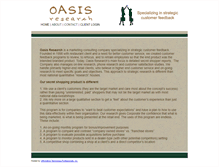 Tablet Screenshot of oasisresearch.com